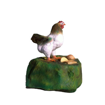 Figura de decoración Gallina de plástico Decoración de Pascua Figura de jardín Altura 59 cm Nuevo