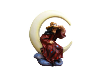 Figura de decoración Estatua Escultura 80 cm Figuras Estatuas Esculturas Bruja Luna Nuevo P133