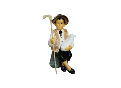 Figura de decoración estatua escultura 80 cm Figuras estatuas esculturas Pastor joven Nuevo P123