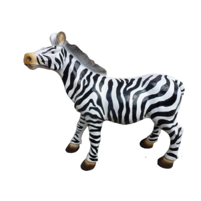 Diseño moderno de jardín de zebras de plástico decorativo escultura 70cm nuevo.