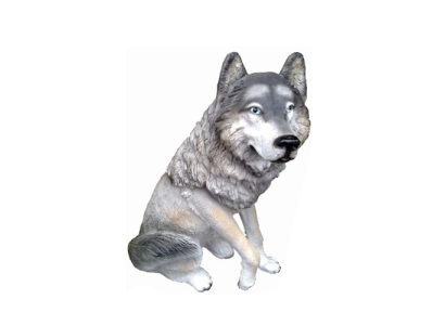 Lobo jardín figura animal figuras estatuas decoración deco nueva estatua de 60 cm escultura.