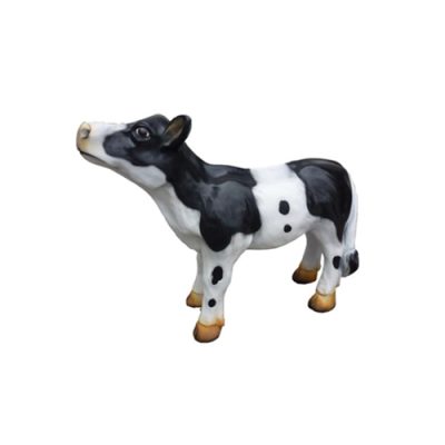 Ternero Vaca Ganado Carnicero Publicidad Carnicero Animal Soporte Atracción Estatua 58 cm