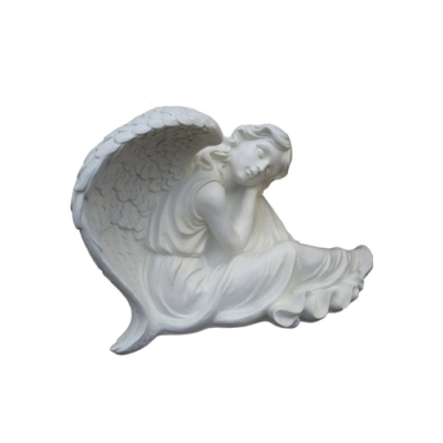 Figura de decoración Estatua Escultura 40x70 cm Figuras Estatuas Esculturas Jardín Ángel R109