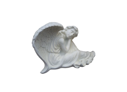 Figura de decoración Estatua Escultura 40x70 cm Figuras Estatuas Esculturas Jardín Ángel R109