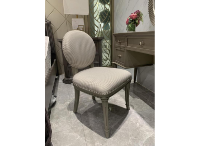 Comedor muebles de madera sillas lujo design silla tapizada gris silla de madera