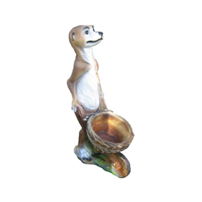 Diseño moderno Hurón jardín escultura de decoración de plástico de 60 cm estatua decorativa