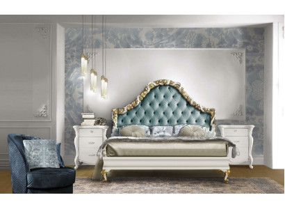 Camas acolchadas de diseño de lujo, dobles, de hotel, dormitorio, muebles italianos.