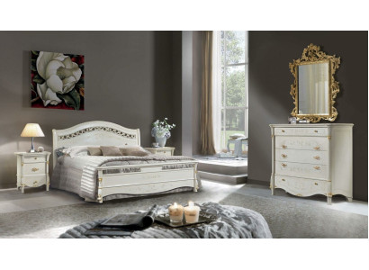 Dormitorio set cama + 2 mesitas de noche tapizadas Camas de lujo dobles de hotel
