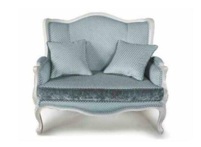 Tela de sofá de tela Sofá Diseño noble Diseñador de 2 plazas Muebles Muebles clásicos