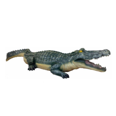 Estátua decorativa Figuras de jardín Estatuas de 50 cm Figura de cocodrilo de plástico Nuevo Animal