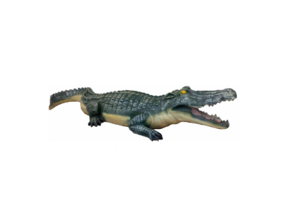 Estátua decorativa Figuras de jardín Estatuas de 50 cm Figura de cocodrilo de plástico Nuevo Animal