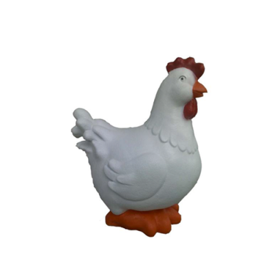 Decoración Jardín Figuras de Plástico Estatua de Figura Pintada a Mano Divertida Gallina 42cm Nueva