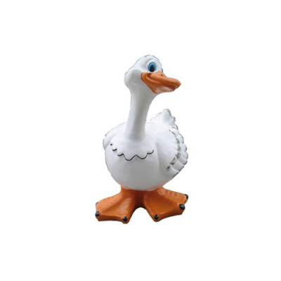 Decoración jardín Figuras de plástico Estatua de figura pintada a mano Pato divertido 35cm Nuevo