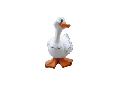 Decoración jardín Figuras de plástico Estatua de figura pintada a mano Pato divertido 35cm Nuevo