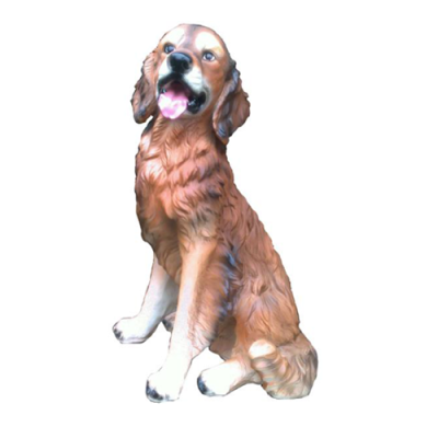 Perro figura abstracta estatuas modernas marrón pintadas 55cm estatua escultura