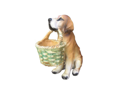 Perro figura figuras abstractas estatuas modernas pintadas de rojo nuevo 38cm estatua escultura.