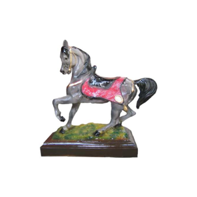 Figura de caballo, figuras abstractas, estatuas modernas pintadas de colores, nueva estatua de 42 cm.