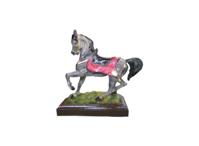 Figura de caballo, figuras abstractas, estatuas modernas pintadas de colores, nueva estatua de 42 cm.