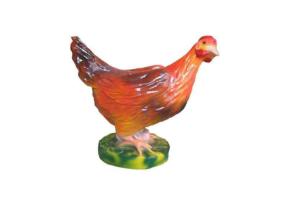 Figura de decoración de gallina de plástico, decoración de Pascua, figura de jardín, altura de 32 cm, nueva.
