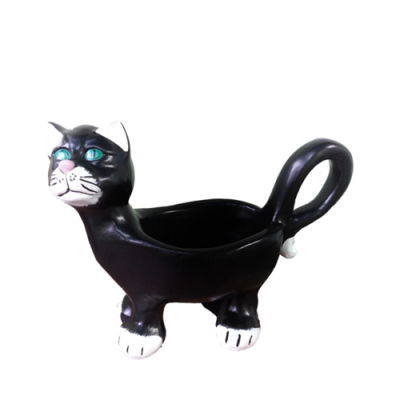 Estatua de figura de gato para jardín decoración escultura deco esculturas
