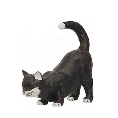 Gato de 40 cm, escultura de figura estatua para decoración de jardín.