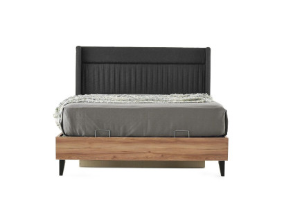 Marco de la cama Cama doble Cama de madera Marrón Estructuras de cama Dormitorio