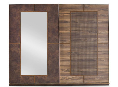 Armario ropero Armario de dormitorio Grande Armario de madera Madera Marrón