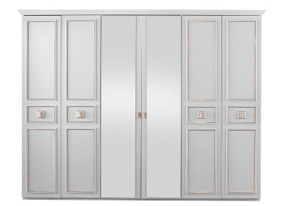 Armario de dormitorio Armario Armario Armario de madera Blanco Espejo