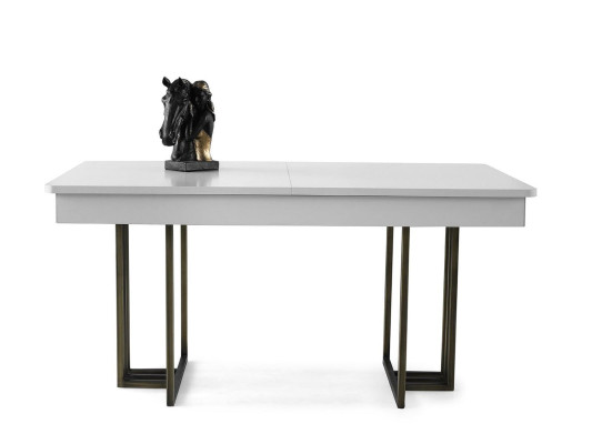 Mesa de comedor Mesa de comedor Mesa de madera Mesa de madera Blanco Moderno Extensible