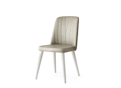 Silla de comedor Silla de cocina Sillón Taburete de bar Silla Beige de madera