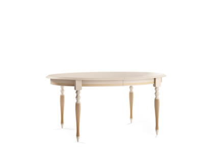 Mesa de comedor clásica Mesa ovalada Mesa de comedor Muebles de madera de lujo Nuevo