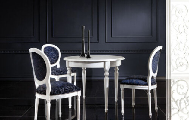 Mesas redondas de madera, muebles de comedor. Mesa clásica redonda. Nuevo.