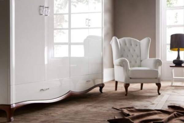 Sillón de orejas de cuero Chesterfield sofá sillón tapizado muebles nuevo