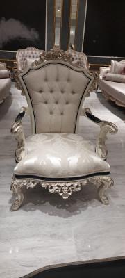 Chesterfield set de sofá 3+1 de lujo de 2 piezas. Sofá de tela para sala de estar.