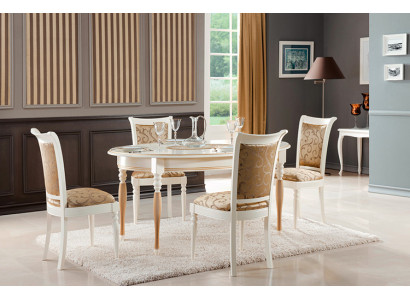 Juego de sillas de comedor conjunto de mesa de madera maciza madera real 4 sillas con mesa nueva.
