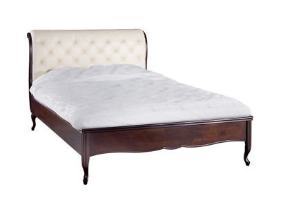 Cama Chesterfield, camas, cama doble, cama matrimonial, muebles italianos, madera, cuero, textil.
