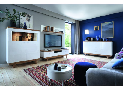 Conjunto de sala de estar Set Mueble de pared Aparador Vitrina Estante Diseño Hotel Muebles Nuevo