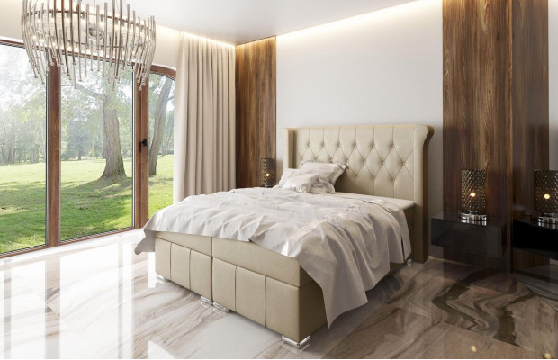 Chesterfield cama + cajón de cama Boxspring camas dormitorio hotel ¡Todos los tamaños!