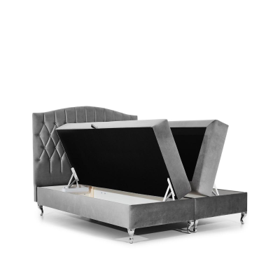 Cama doble Cama conyugal Estructura de cama Cama Cama tapizada Camas Cama boxspring Poliéster