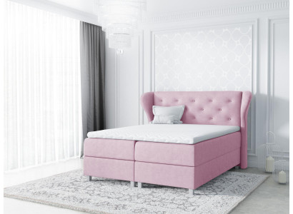 Cama tapizada de tela con diseño de textil doble de estilo moderno para hotel habitación dormitorio camas