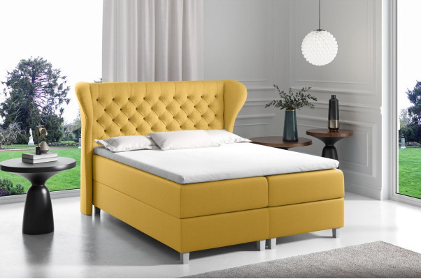 Cama Chesterfield boxspring muebles camas king size terciopelo hotel nuevo dormitorio