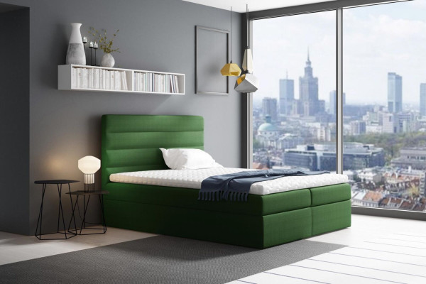 Cama con cajón de la cama Cama matrimonial Camas Verdes Cama tapizada Cama de resortes Cama doble Nuevo