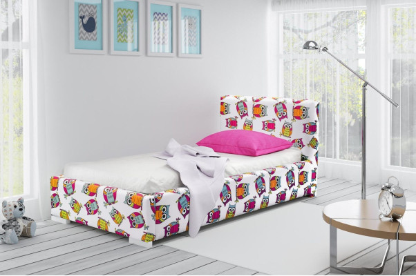 Cama juvenil para niños Diseño Kids Moderna Cama Habitación infantil 90 cm Caja de almacenamiento de cama Nueva