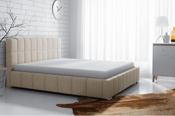 Diseño de marco de cama doble de hotel moderno Cama de dormitorio Camas Cama tapizada Nueva