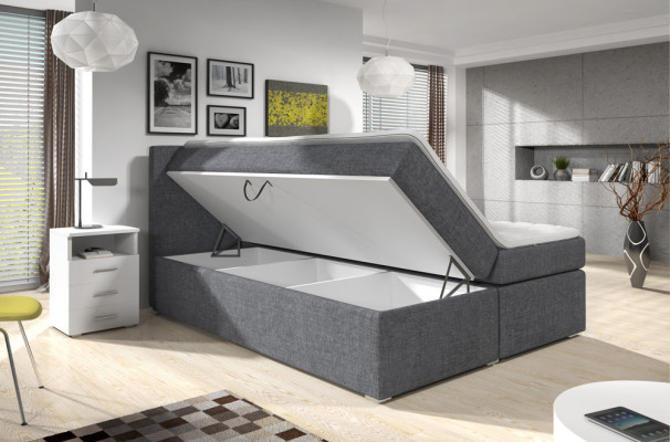 Cama acolchada Cama Camas Cama Acolchada Cama de resortes Box Diseño Hotel Doble Lujo Diseño