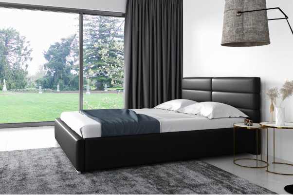 Marco de cama diseño de madera doble moderno de hotel Cama dormitorio Camas Cama tapizada