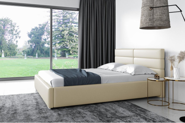 Marco de cama diseño de madera doble moderno de hotel Cama dormitorio Camas Cama tapizada