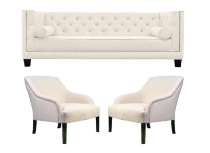 Weiß Chesterfield Sessel xxl Big Textil Stoff Couchen Kreative Möbel Neu Sofas Blanco Chesterfield Sillón xxl Grandes Tela Sofás de tela Muebles creativos Nuevos