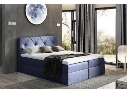 Moderna cama dormitorio camas 200x200 cama tapizada en tela de diseño doble