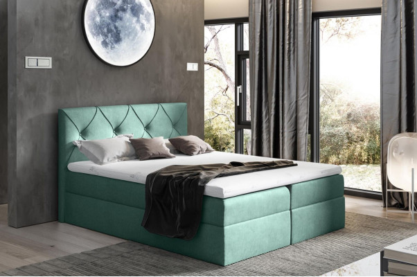 Moderna cama dormitorio camas 200x200 cama tapizada en tela de diseño doble